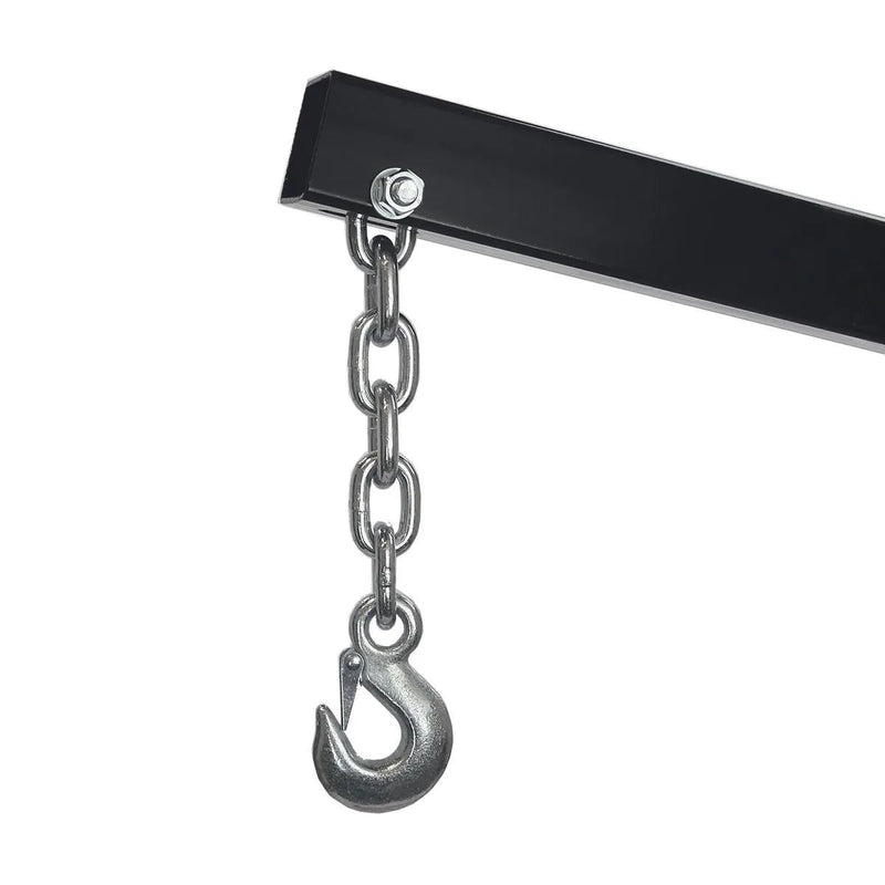 Versatile Hydraulic Engine Hoist with Six Wheels