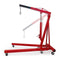 Red Steel Hydraulic Engine Hoist with 4,000 lbs Capacity