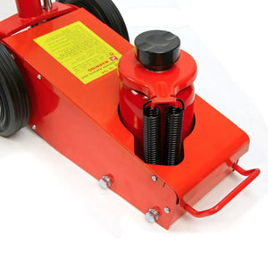 Red 22-Ton Floor Jack with Adjustable Handle