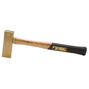 2.5 lb. Brass Hammer 12" Non Slip Wood Handle ABC Hammers ABCWBW - ToolPlanet