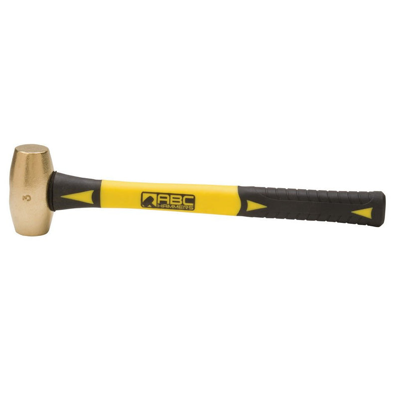 3 lb. Brass Hammer 14" Fiberglass Handle ABC3BF ABC Hammers - ToolPlanet