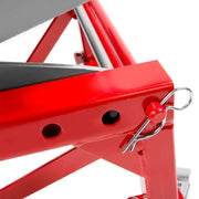Adjustable Height Motorcycle Floor Jack with Safety Lock
