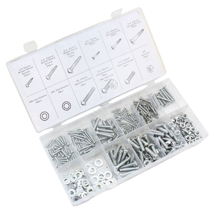 347 Pc. Nut & Bolt Assortment (comes In Plastic Case) | 43167 | AAA - Foto 3