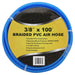 3/8 Inch x 100 Ft Braided PVC Air Hose - ToolPlanet