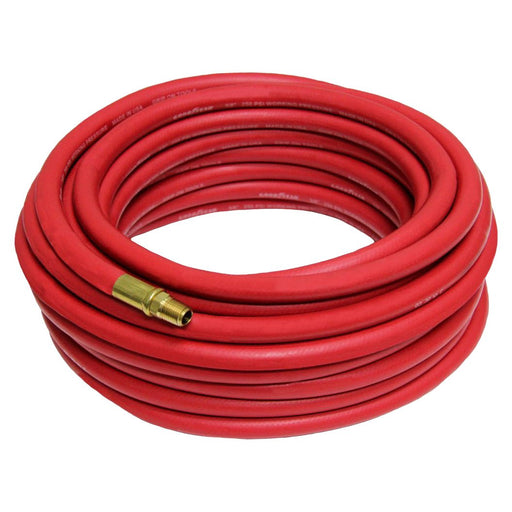 3/8" x 100' x 3/8" Oil Resistant Red Rubber Air Hose - ToolPlanet