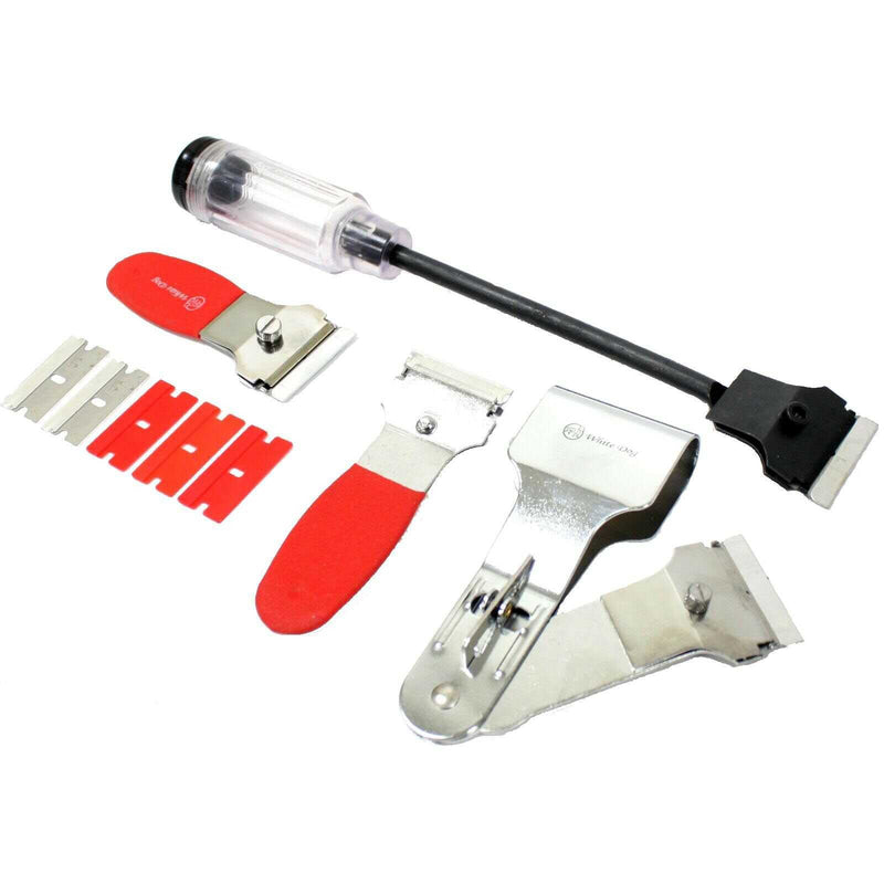 4 Pc Scraper Set Paint Sticker Remover Long Handle Folding Blades - ToolPlanet