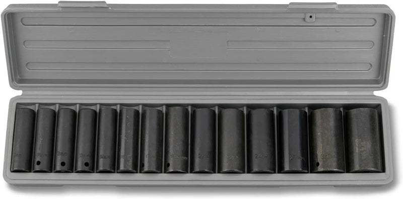 14pc. Metric Deep Impact Socket Set – 1/2" Drive
