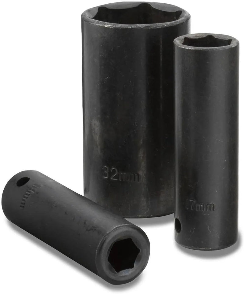 14pc. Metric Deep Impact Socket Set – 1/2" Drive