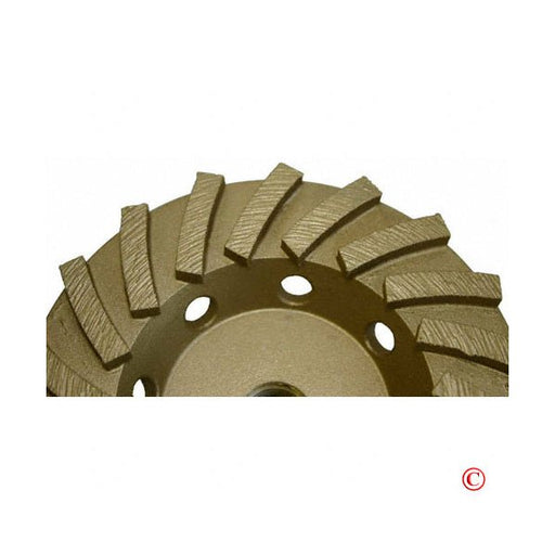 5 Inch Concrete Grinding Cup 18 Turbo Segment 5/8-11 Nut - ToolPlanet