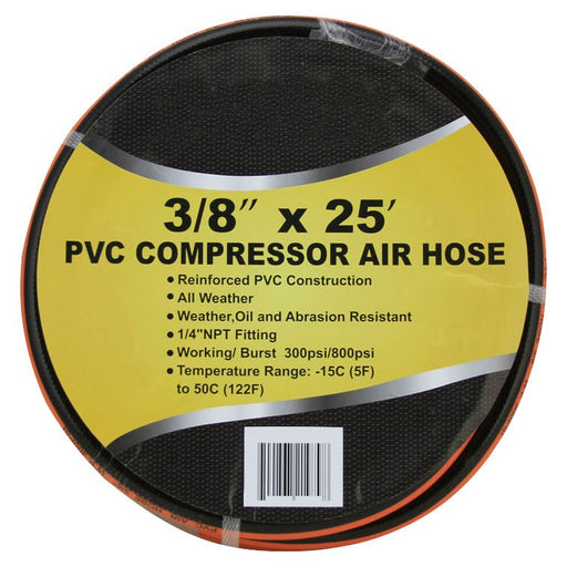 50 Ft. 3/8 PVC Air Hose 300 psi Working Pressure 800 Burst - ToolPlanet