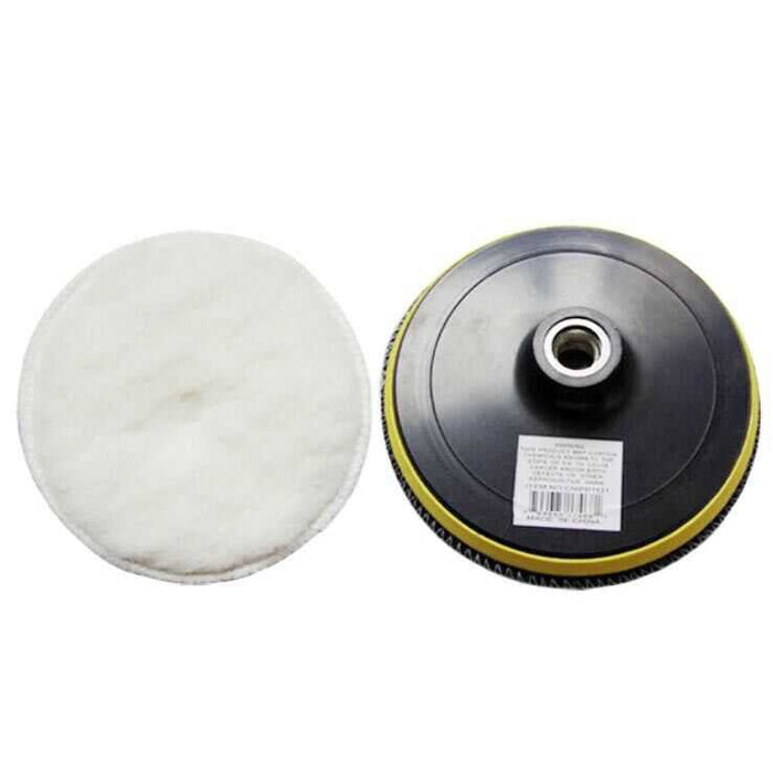 6" Polishing Backing Pad with Soft Bonnet 5/8"-11 Hook and Loop - ToolPlanet