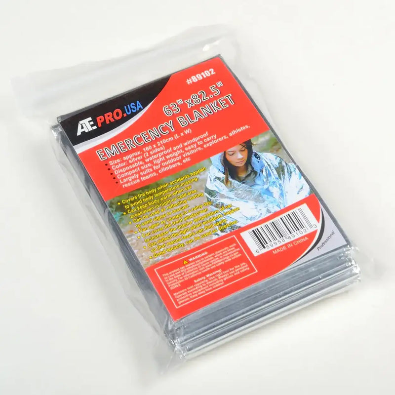 82" x 63" Heavy-Duty Emergency Thermal Foil Blanket