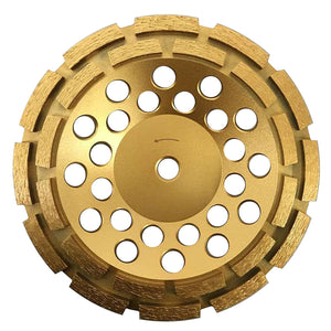 7 Inch Diamond Grinding Wheel For Concrete Double Row 7/8-5/8 Arbor - ToolPlanet