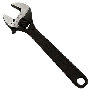 8 Inch Adjustable Wrench Black CrV Industrial Grade - ToolPlanet