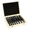 8 Pc. Silver Deming Drill Bit Set 1/2 Shank 9/16 to 1 Inch Wood Case - ToolPlanet