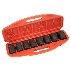 9 Pc. 3/4" Drive SAE Shallow Impact Socket Wrench Set - ToolPlanet