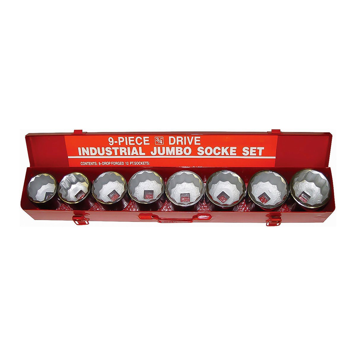 9 pc Jumbo Socket Set 3/4 Drive SAE 2-116 to 2.5 - ToolPlanet