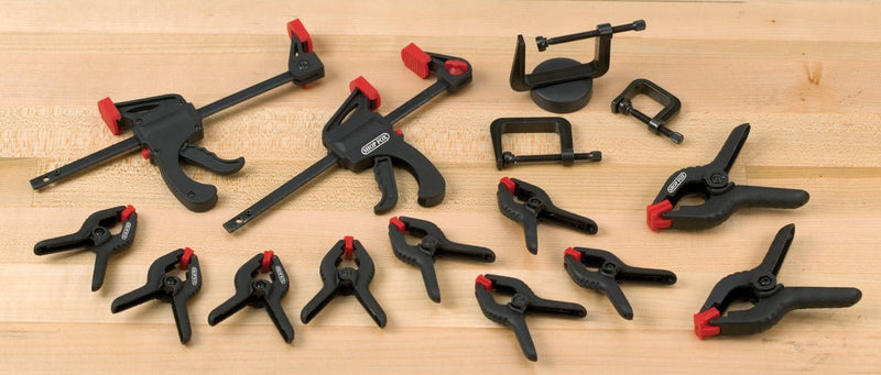 ShopFox Mini Small Bar Quick Clamp Set 16 Pc. D3628