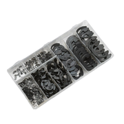 Full 300-piece E-clip assortment kit in plastic storage case
