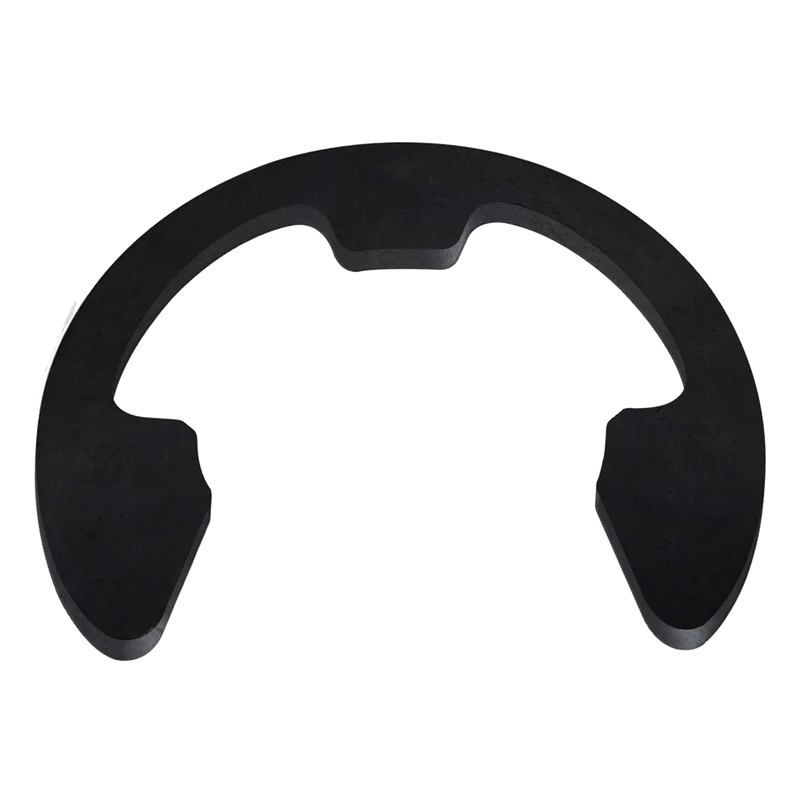 Isolated view of large individual E-clip retainer