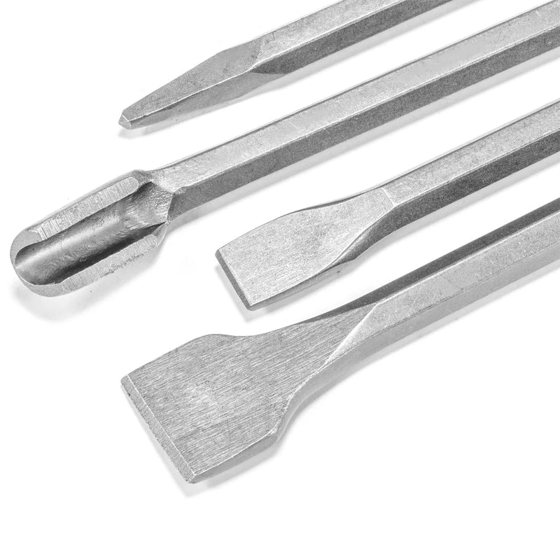 SDS Plus Drill Bits - 17 Pc SDS Plus Hammer Drill Bit Chisel Point Set