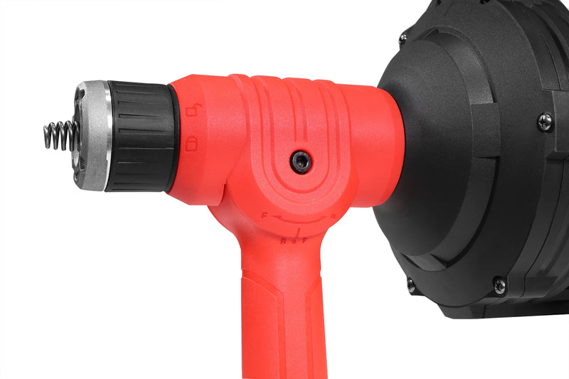 Portable Handheld Electric Drain Auger Cleaner with 25 foot 1/4" Cable Snake