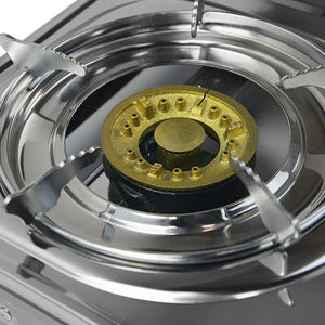 Two Burner Propane Stove | Portable Gas Range LP Camping 24000 BTU