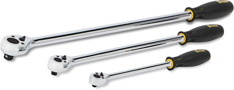 [LAST ONE!] Titan 3-Piece Extra-Long Ratchet Set 1/4", 3/8", 1/2" Drive (TTN-11088)