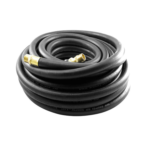 Air Hose 3/8 Inch x 50 Ft Black Rubber oil Resistant - ToolPlanet