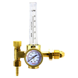 Argon Welding Regulator Gas Flow Meter with Dial Gauge - ToolPlanet