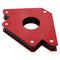 Red magnetic welding holder – angled side profile with double plate