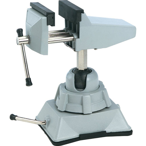 Bench Vise Soft Jaw Table Clamp Suction Swivel Base Steelex D2482 - ToolPlanet