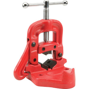 Bench Yoke Pipe Vise Hardened Steel Jaws 2 Inch Capacity - ToolPlanet