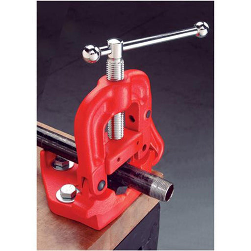 Bench Yoke Pipe Vise Hardened Steel Jaws 2 Inch Capacity - ToolPlanet