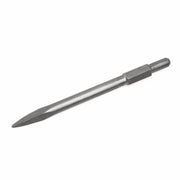 Bull point chisel bit with 1-1/8 inch hex shank for demolition and masonry work
