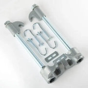 Complete kit packed with all safety pins and brackets on a neutral background.