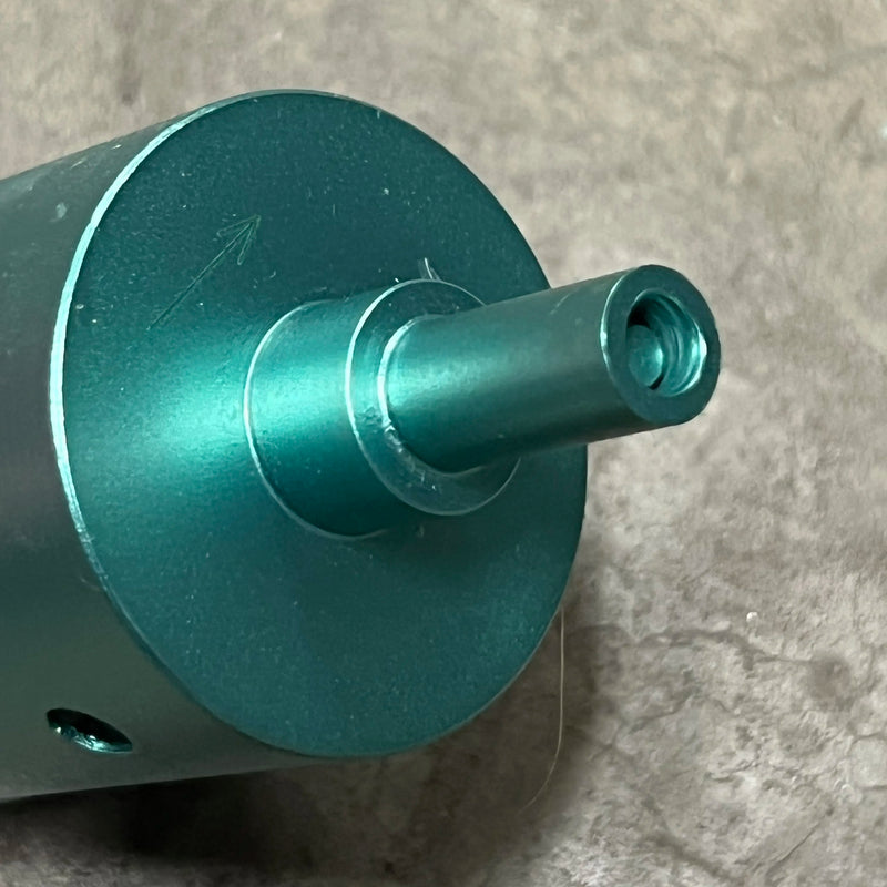 bottom view of diamond core drill bit showing pilot bit