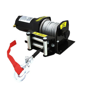 Electric Cable Winch 2000 lb. 12 Volt ATV Vehicle - ToolPlanet