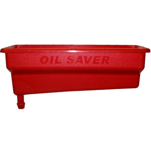 ERS Red Engine Oil Saver Funnel demonstrating no-spill bottle drainage.