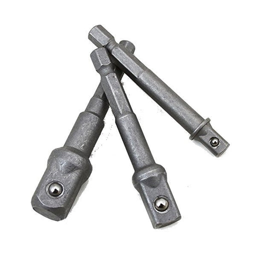 Extension Power Bar Set 1/4, 3/8, 1/2 Drive Hex End 3 pc - ToolPlanet