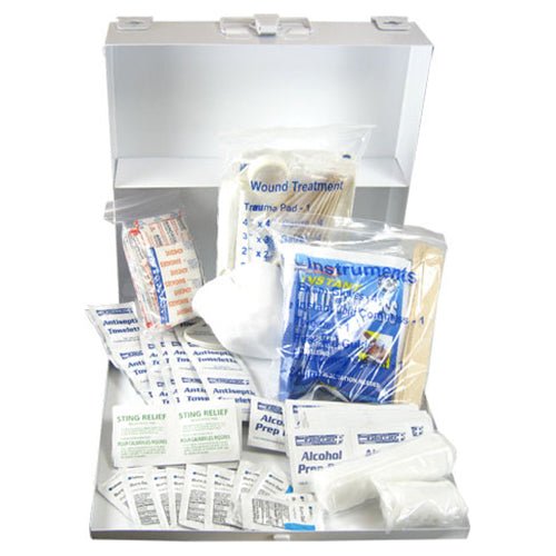 First Aid Kit with Metal Box 208 Pc. 50 Person OSHA - ToolPlanet
