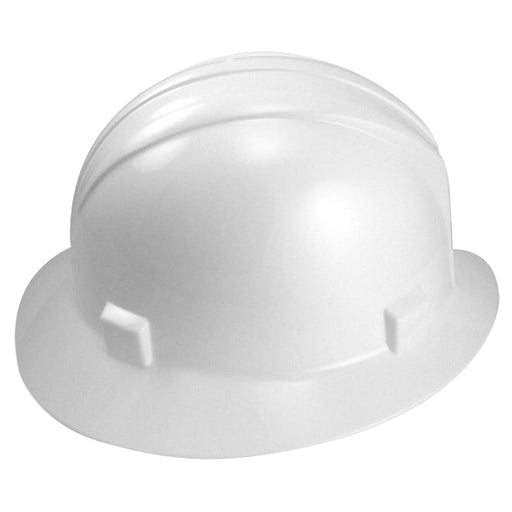 Full Brim Safety Helmet Hardhat White - ToolPlanet