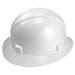 Full Brim Safety Helmet Hardhat White - ToolPlanet