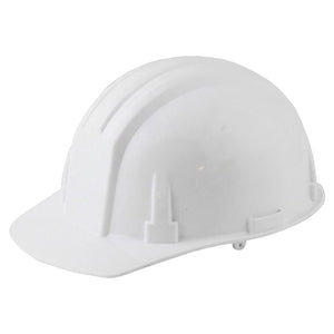 Hard Hat Safety Construction Worksite Helmet Hardhat White - ToolPlanet