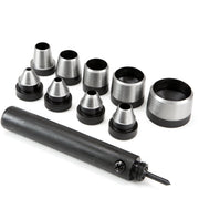 Hollow Hand Punch Set 10 Pc. Leather Rubber Cloth Punching - ToolPlanet