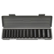 Impact Socket Set Deep Well SAE Standard 1/2 Drive 15 pc. 3/8 - 1-1/4 - ToolPlanet