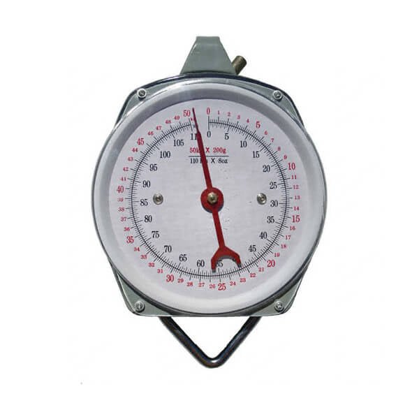 Kitchen Scale Spring Hanging Dial with Hooks 110 lb. Weight Capacity - ToolPlanet