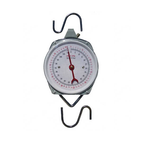 Kitchen Scale Spring Hanging Dial with Hooks 110 lb. Weight Capacity - ToolPlanet