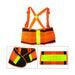 Large High Visibility Orange Back Support Industrial Lifting Belt - ToolPlanet