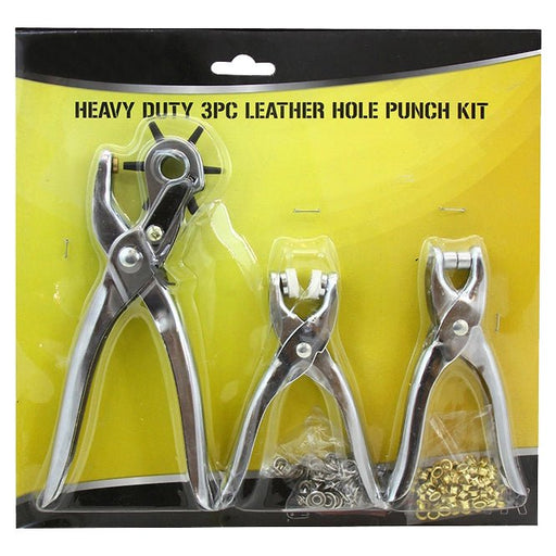Leather Hole Punch Set 3 Pc Heavy Duty Punches - ToolPlanet